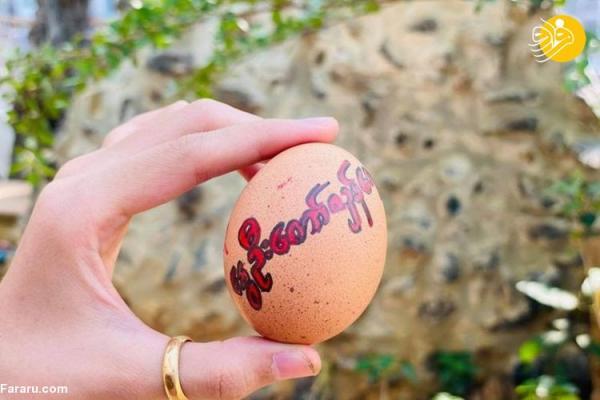 (تصاویر) تخم مرغ رنگی، تازه ترین ابزار اعتراضی در میانمار