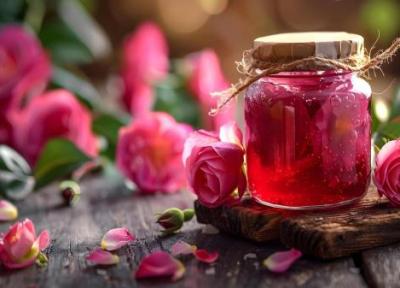 طرز تهیه مربای گل محمدی با گلبرگ تازه