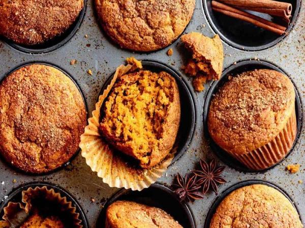 طرز تهیه مافین کدو حلوایی ، چیکار کنم وسط مافین خیس یا نپخته نباشه؟